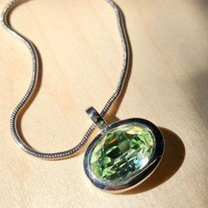 Brand New with Tag Oliver Weber Necklace with Green Gem
